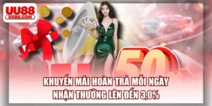 Khuyến Mãi Hoàn Trả Mỗi Ngày Nhận Thưởng Lên Đến 3,0%